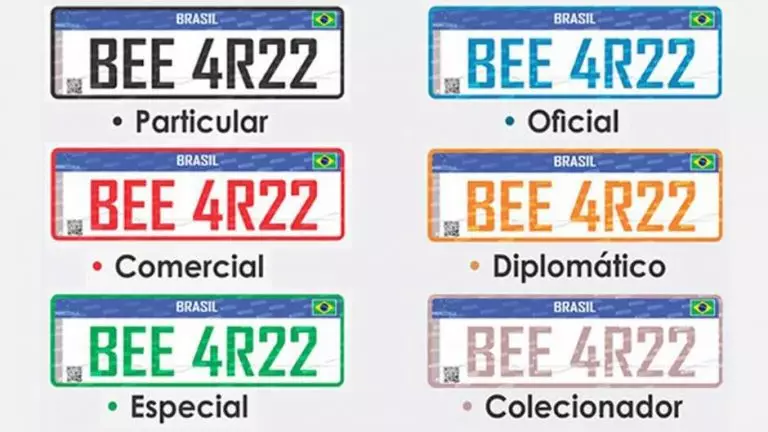 Conheça os novos modelos de placas Mercosul