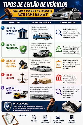 Carro de leilão vale a pena? Riscos e vantagens