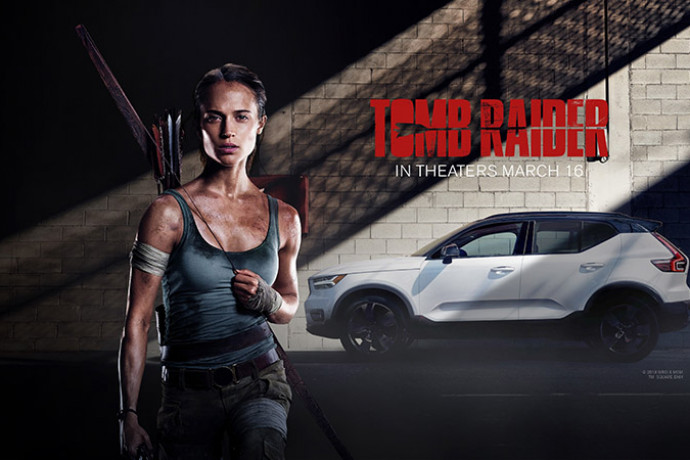 XC40 faz sua estreia no cinema em Tomb Raider