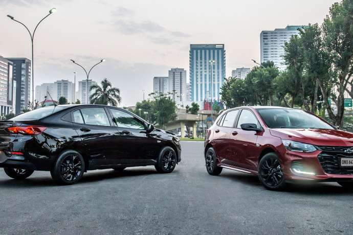 Chevrolet acrescenta Onix RS e Onix Plus Midnight à sua gama