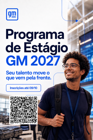 GM abre inscrições para programa de estágio