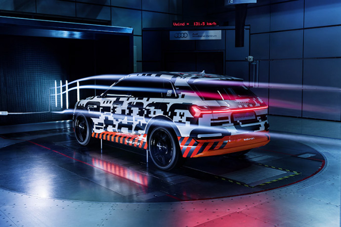 Audi e-tron se destaca na aerodinâmica