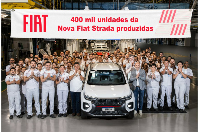 Nova Fiat Strada atinge a marca de 400 mil unidades produzidas