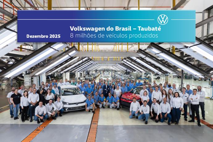 Fábrica da VW em Taubaté supera 8M de carros produzidos