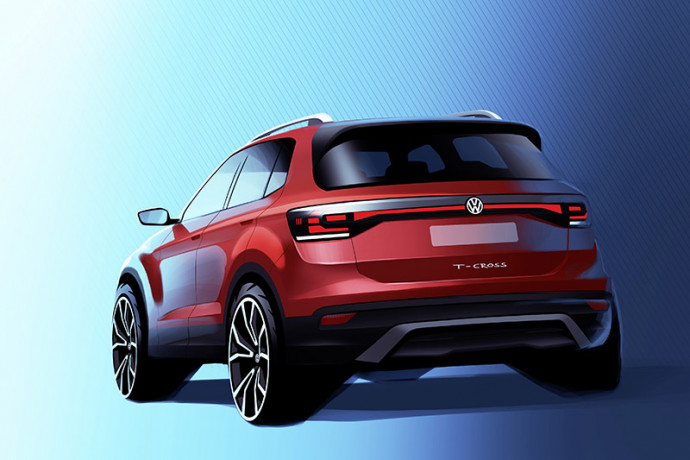 Volkswagen divulga teaser do novo T-Cross