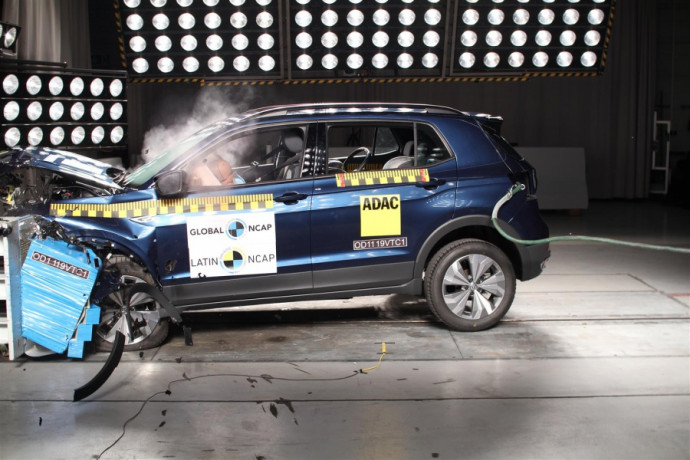 Volkswagen T-Cross recebe cinco estrelas teste de colisão