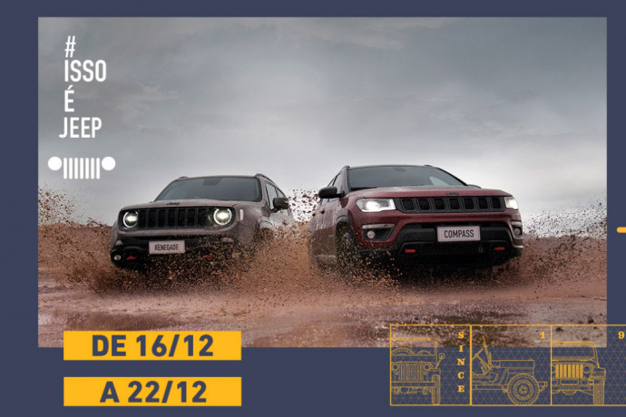 Promoção Last Week Jeep fecha o ano da marca líder em SUVs