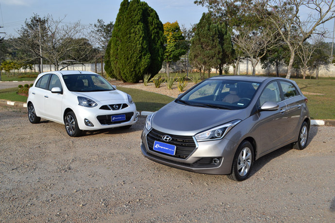 Comparativo: Hyundai HB20 Premium AT x Nissan March SL CVT