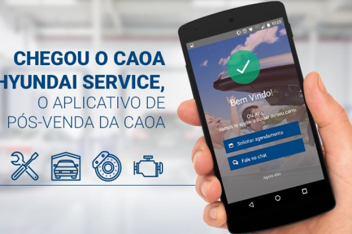 Hyundai CAOA lança aplicativo para agendamento de serviços
