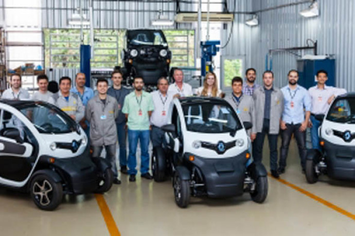 Itaipu inicia montagem do Renault Twizy, no Brasil