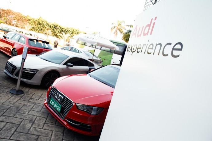 Audi rouba a cena com melhor test-drive do Salão