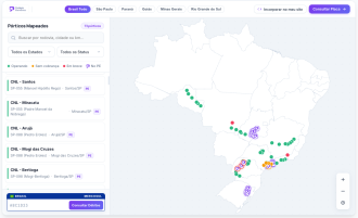 Mapa inédito reúne 73 pórticos de Free Flow