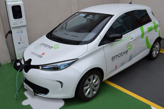 Instituto CCR recebe o primeiro carro elétrico