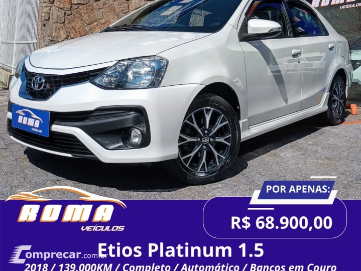 Etios 1.5 Platinum Sedan 16V Flex 4P Automático