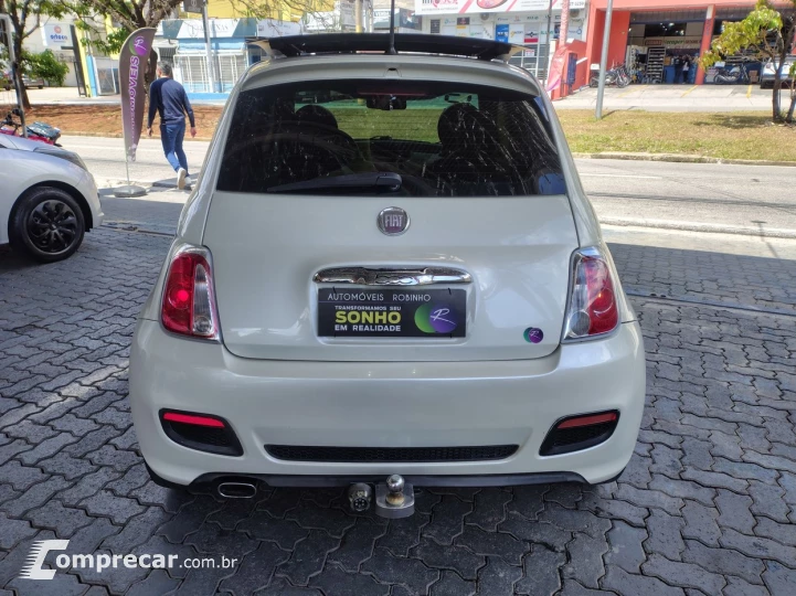 FIAT 500 1.4 SPORT AIR 16V COM TETO SOLAR