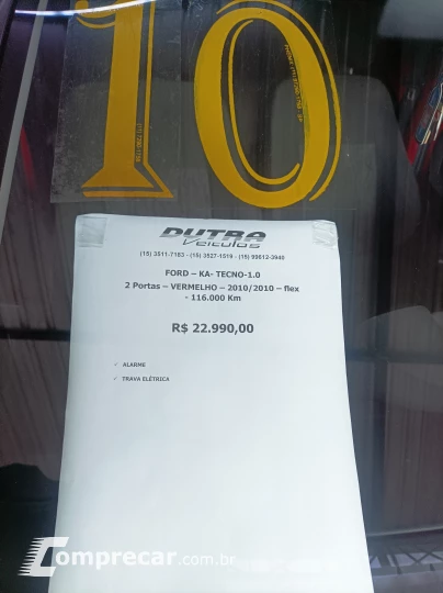 KA 1.0 MPI Tecno 8V