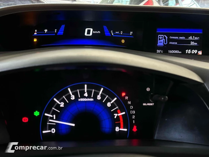 CIVIC 1.8 LXS 16V FLEX 4P AUTOMÁTICO