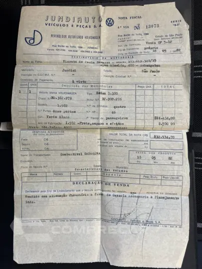 Fusca 1300 1300