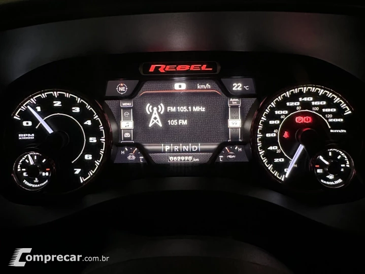 1500 5.7 V8 GASOLINA REBEL CD 4X4 AUTOMÁTICO