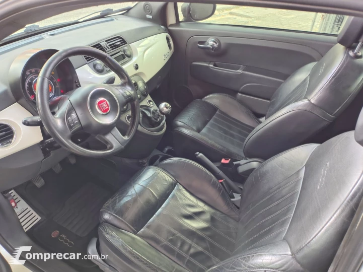 FIAT 500 1.4 SPORT AIR 16V COM TETO SOLAR