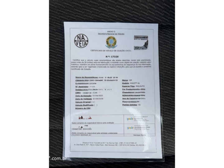 KADETT 1.8 EFI GL 8V ALCOOL 2P MANUAL