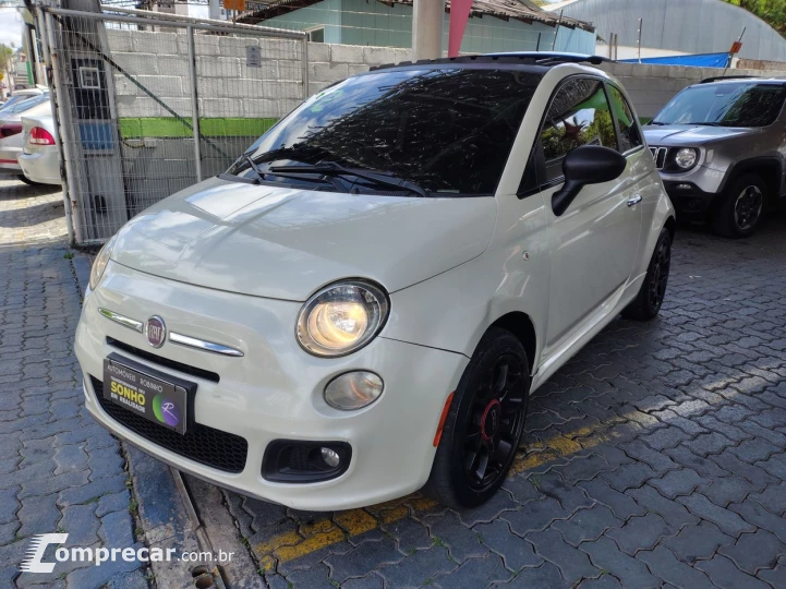FIAT 500 1.4 SPORT AIR 16V COM TETO SOLAR