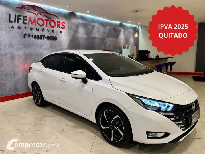 Versa Sedan 1.6 16V 4P FLEX EXCLUSIVE XTRONIC AUTOMÁTICO CVT