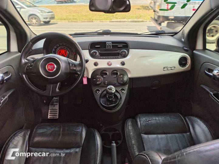 FIAT 500 1.4 SPORT AIR 16V COM TETO SOLAR