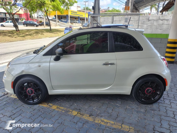 FIAT 500 1.4 SPORT AIR 16V COM TETO SOLAR
