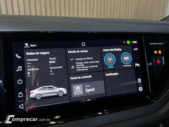 VIRTUS 1.4 250 TSI EXCLUSIVE AUTOMÁTICO