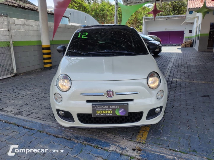 FIAT 500 1.4 SPORT AIR 16V COM TETO SOLAR