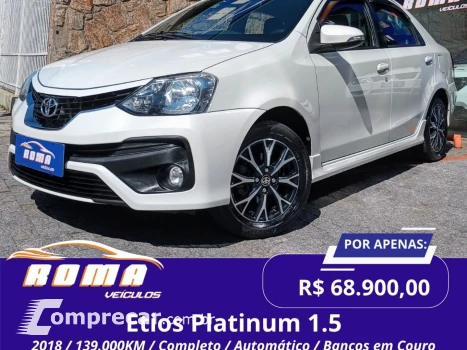 Etios 1.5 Platinum Sedan 16V Flex 4P Automático