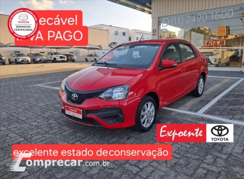 Toyota ETIOS 1.5 X PLUS 16V FLEX 4P AUTOMÁTICO 4 portas