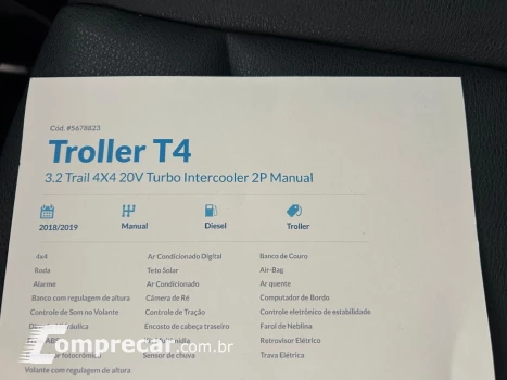 T4 3.2 Trail 4X4 20V Turbo Intercooler