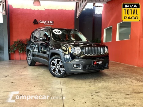 JEEP RENEGADE 1.8 16V FLEX LONGITUDE 4P AUTOMÁTICO 4 portas